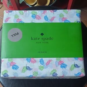 ♠️🍃Kate Spade Multicolor Leaf Full Sheet Set